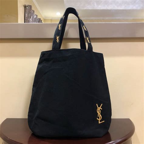 ysl black large tote|yves saint laurent shopping tote.